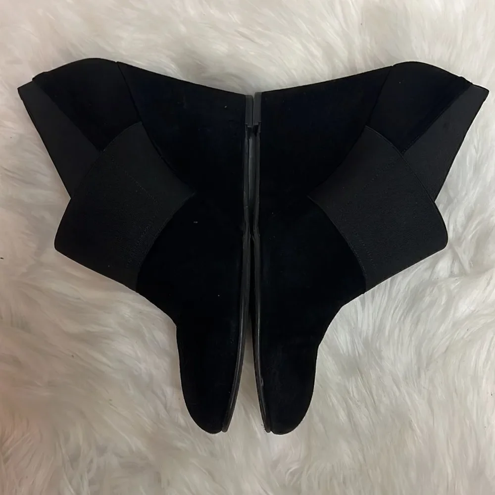 Stuart Weitzman black suede wedge shoes size 10 B33‎ - Picture 5 of 12